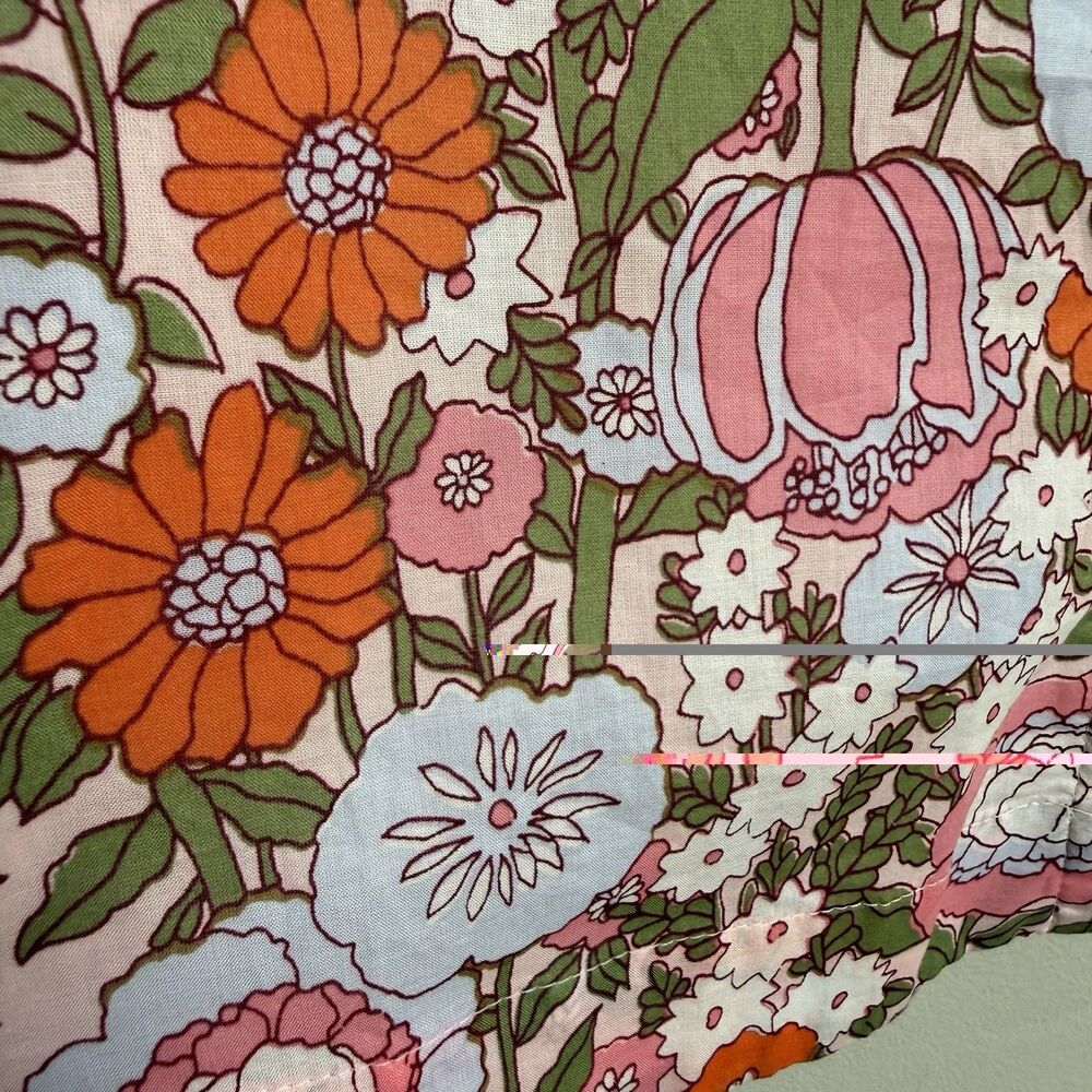 Talbots Climbing Floral Button Front Belted Voile Midi Skirt Medium Petite - Picture 8 of 10